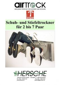 Produktkatalog Hersche Airtrock Schuhtrockner